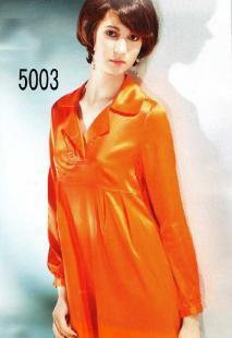 尚桔紅色超值應時新款艷彥絲綢服飾——真絲睡衣的世界